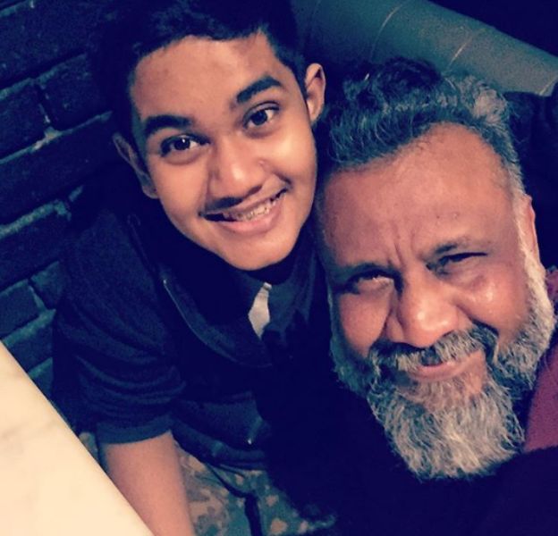 Anubhav Sinha With His Son