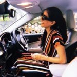 Diva Dhawan Driving Her Audi Car