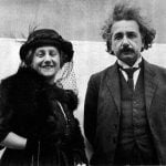 Einstein with his second wife Elsa
