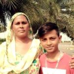 Aftab Singh with his mother 