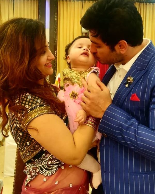 Ali Reza with his wife and daughter