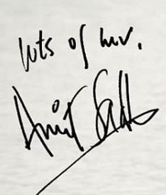 Amit Sadh's autograph