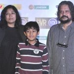 Amol Gupte with his wife and son