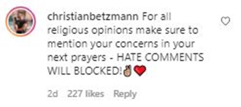 Christian Betzmann's reply to the Pakistani hate comments