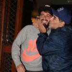 Diego Maradona with his son Diego Sinagra