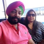 Harpal Singh Sokhi with his wife