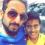 Jazzy B with his son