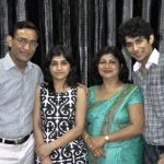Priyanshu Jora with his family