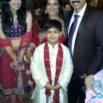 Ritu Vij with husband and children