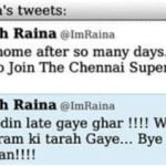 Suresh Raina controversial tweet
