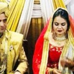 Athar Aamir Khan and Tina Dabi marriage photo