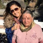 Urvashi Dholakia with her mother