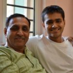 Vijay Rupani With His Son Rushabh